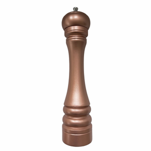 Large Upcycled Solid Wood Salt/ Pepper Grinder/Mill Rose Gold Tall Hans Painted